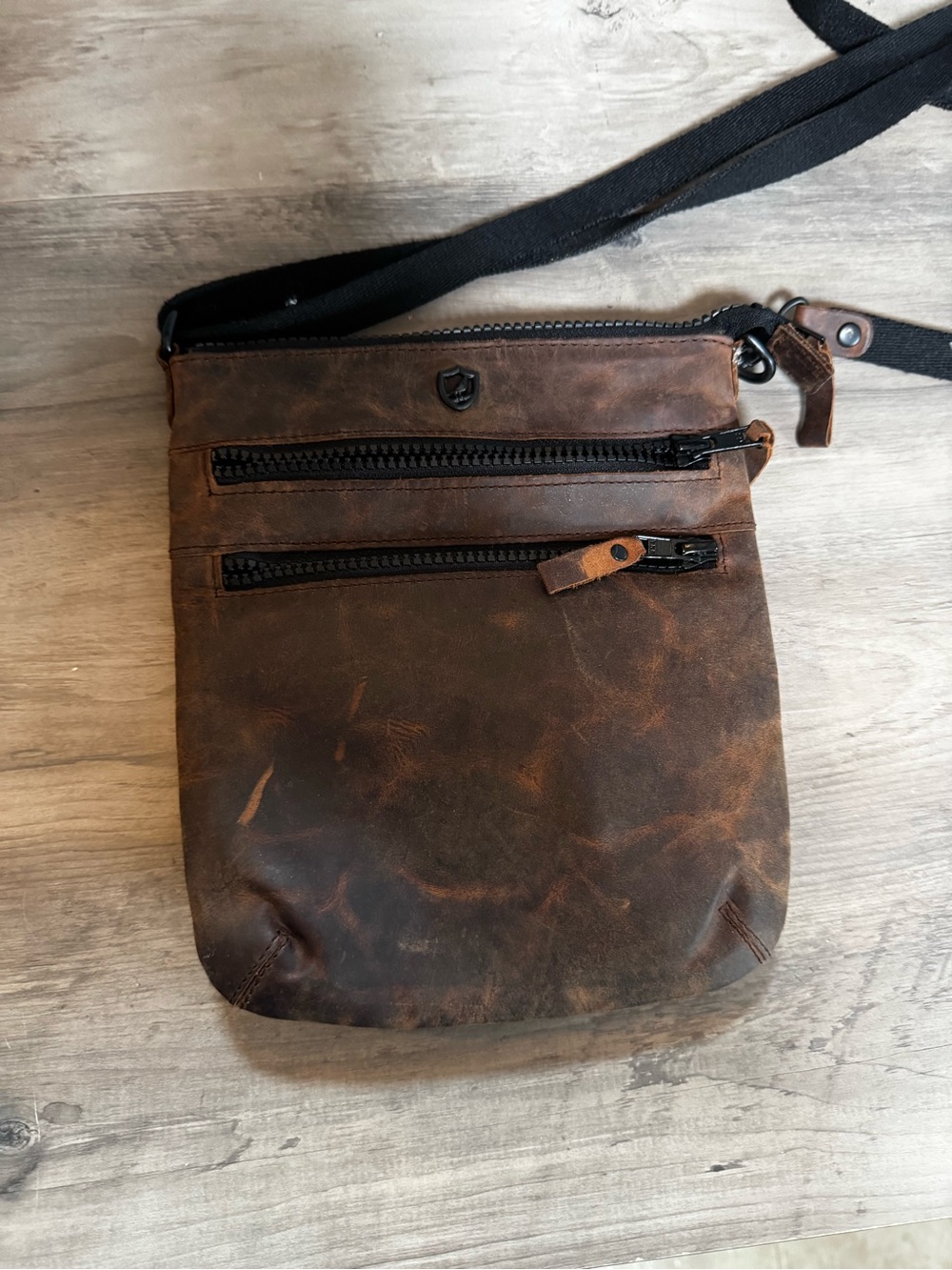 Brown Leather Crossbody Bag - Picture 2 of 5